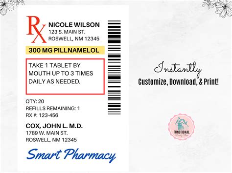 prescription label stickers.